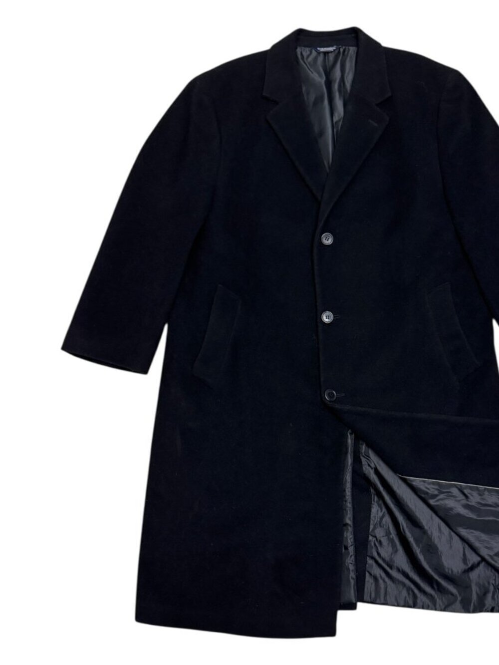 OSCAR DE LA RENTA Vintage Luxury Designer WOOL & CASHMERE Trench Pea Coat 44S